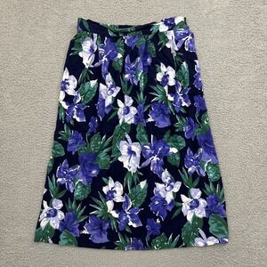 Vintage Judith Michaels Floral Maxi Skirt Cottagecore Boho USA Women's Large